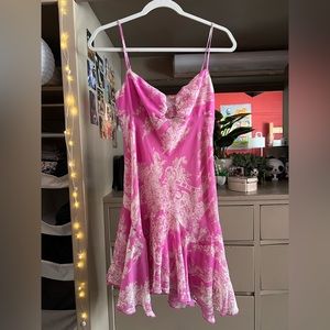 Urban Outfitters Johanna Printed Chiffon Mini Dress